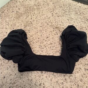 Zara Elegant Black Bikini Top